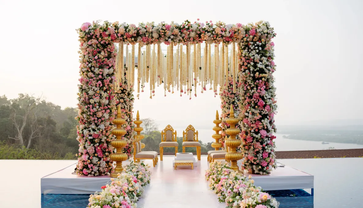 Ceremonies, mandaps & floral aisles