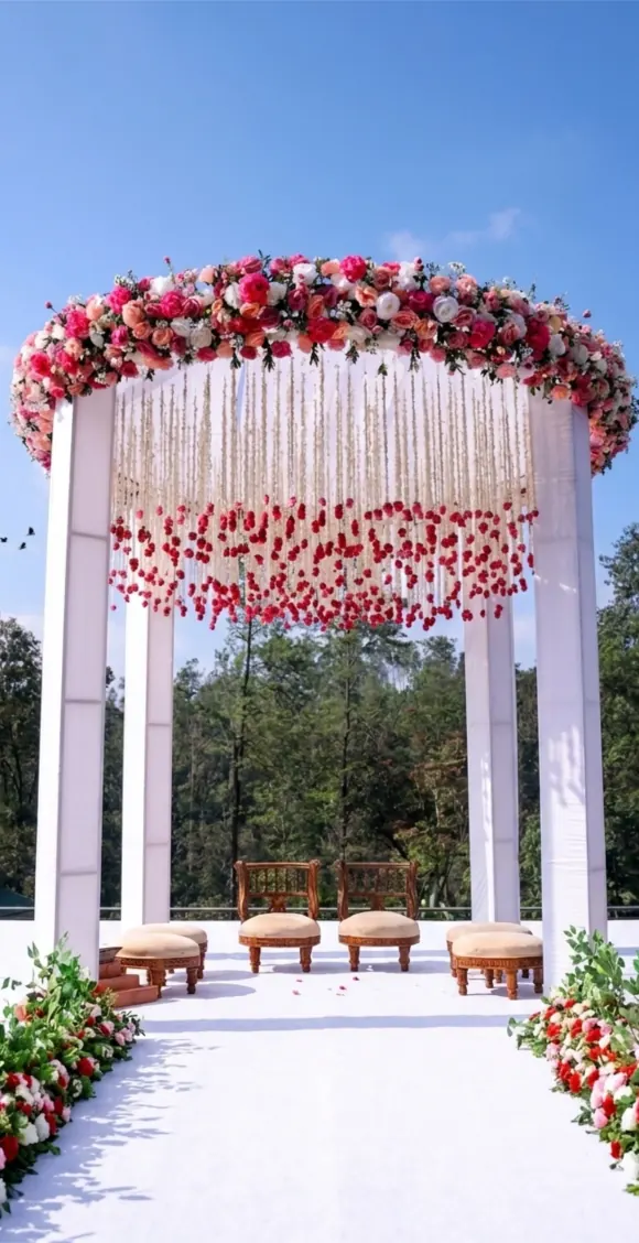 Ceremonies, mandaps & floral aisles